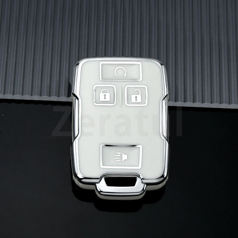 (Chevrolet) Silverado/Colorado + (GMC) Sierra/Canyon 4 Buttons Style Key Fob Case