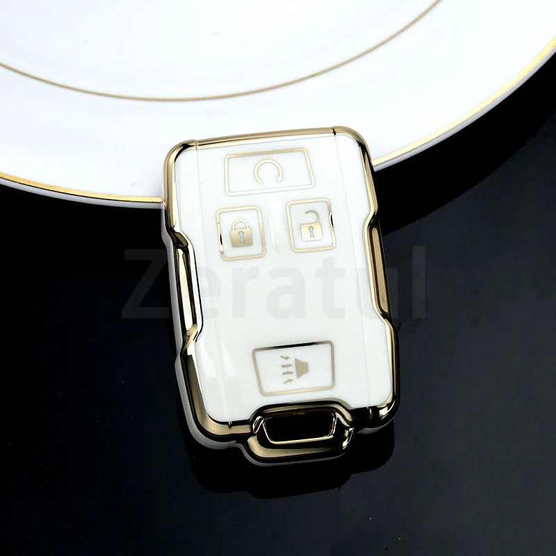 (Chevrolet) Silverado/Colorado + (GMC) Sierra/Canyon 4 Buttons Style Key Fob Case