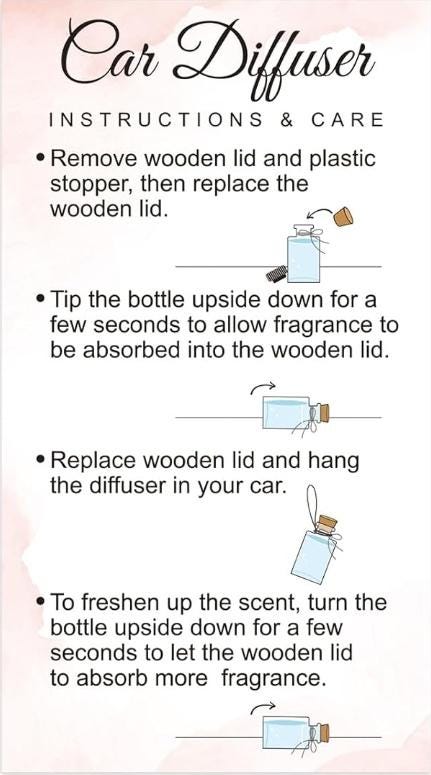 Hanging Air Diffuser Scented Fragrance