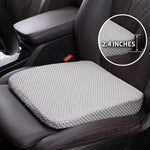 Gray honeycomb car seat booster cushion, 2.4 inches thick