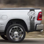 Ram-Head Truck Bed Side Stripe Decals for Dodge Ram & RAM Pickups, Set of 2 (11 Colors)