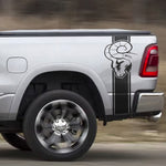 Ram-Head Truck Bed Side Stripe Decals for Dodge Ram & RAM Pickups, Set of 2 (11 Colors)