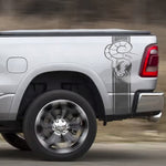 Ram-Head Truck Bed Side Stripe Decals for Dodge Ram & RAM Pickups, Set of 2 (11 Colors)