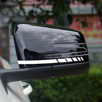 2PCS Rear View Mirror Stripes Decal Stickers – Universal Sporty Side Mirror Accent | M1 Auto