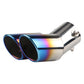 Universal Car Exhaust Muffler Exhaust Pipe Tail Throat Stainless Steel Car Muffler Tip Chrome round Pipe Exhaust Tail Muffler