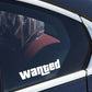 1PC 'Wanted' Sticker/Decal