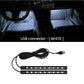 1Pc 2 in 1 USB Car Decorative Ambient Light