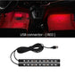1Pc 2 in 1 USB Car Decorative Ambient Light