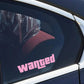 1PC 'Wanted' Sticker/Decal