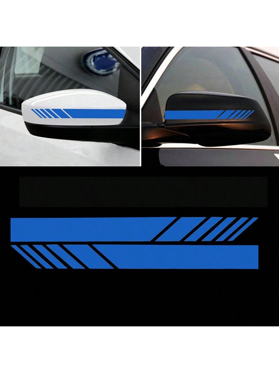 2Pcs Rear View Mirror Styling Stickers 