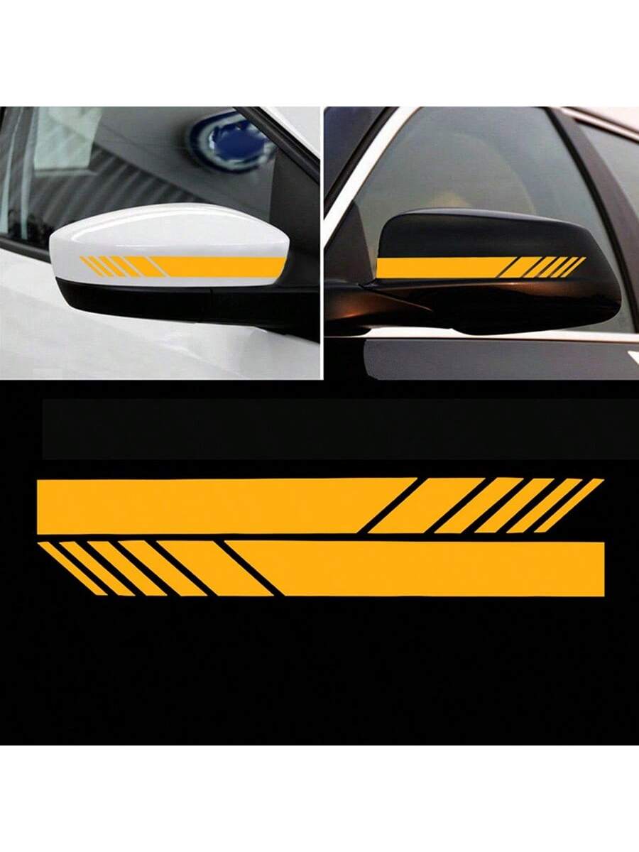2Pcs Rear View Mirror Styling Stickers 