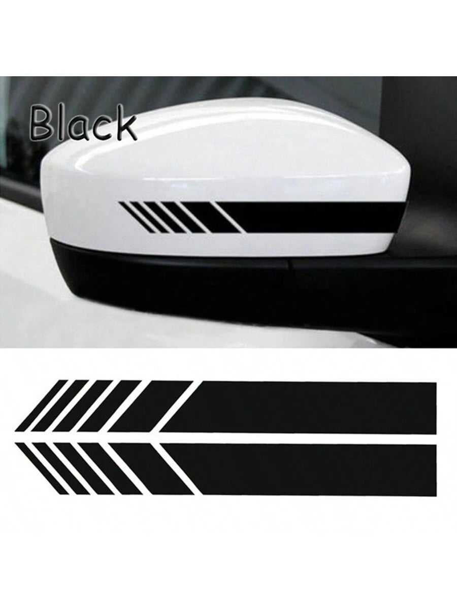 2Pcs Rear View Mirror Styling Stickers 