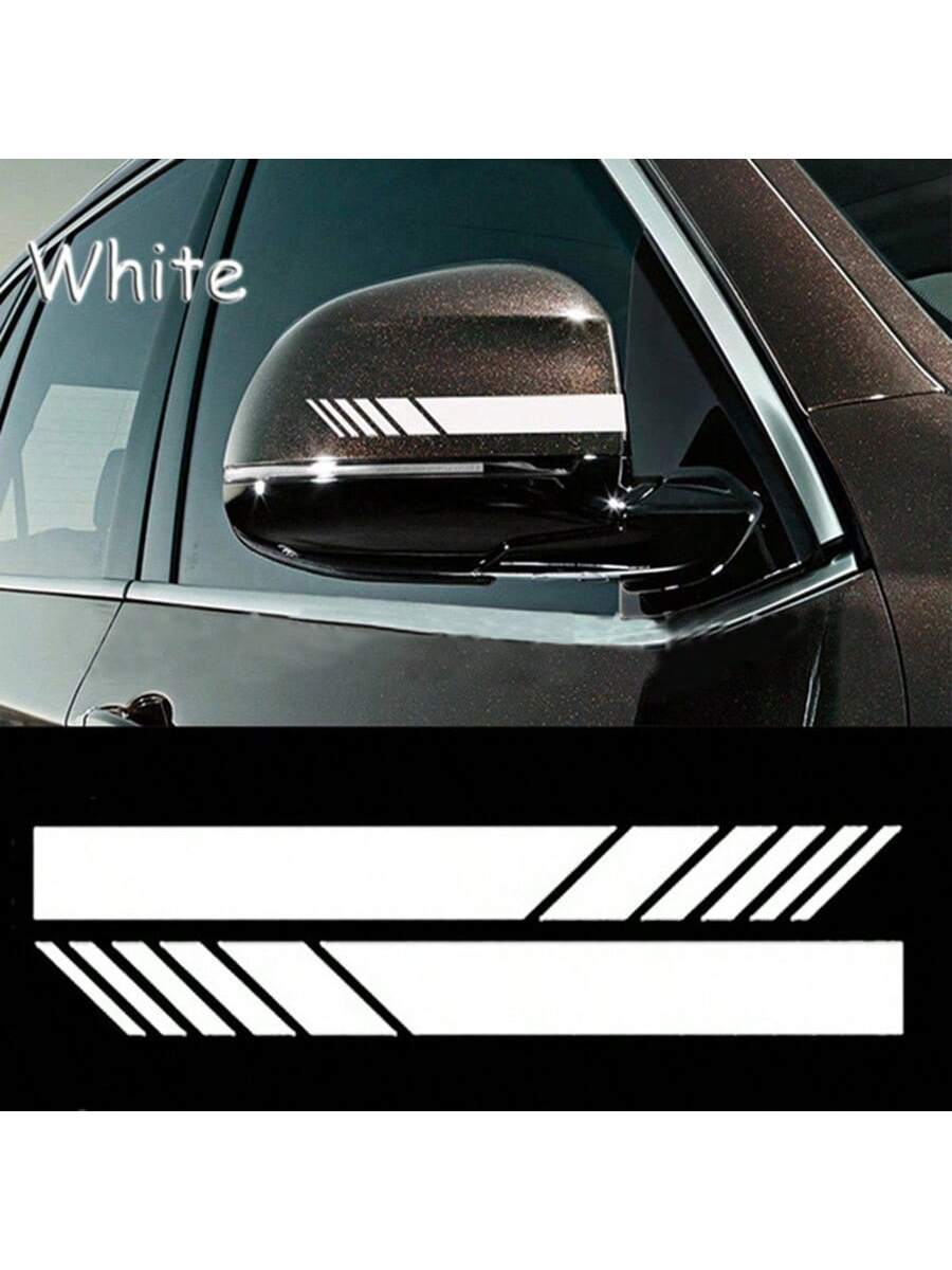 2Pcs Rear View Mirror Styling Stickers 