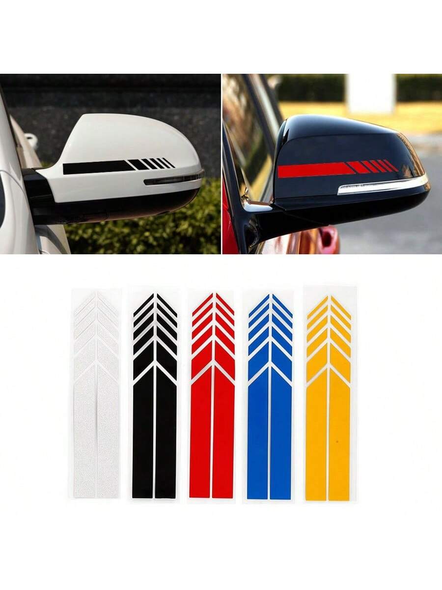 2Pcs Rear View Mirror Styling Stickers 