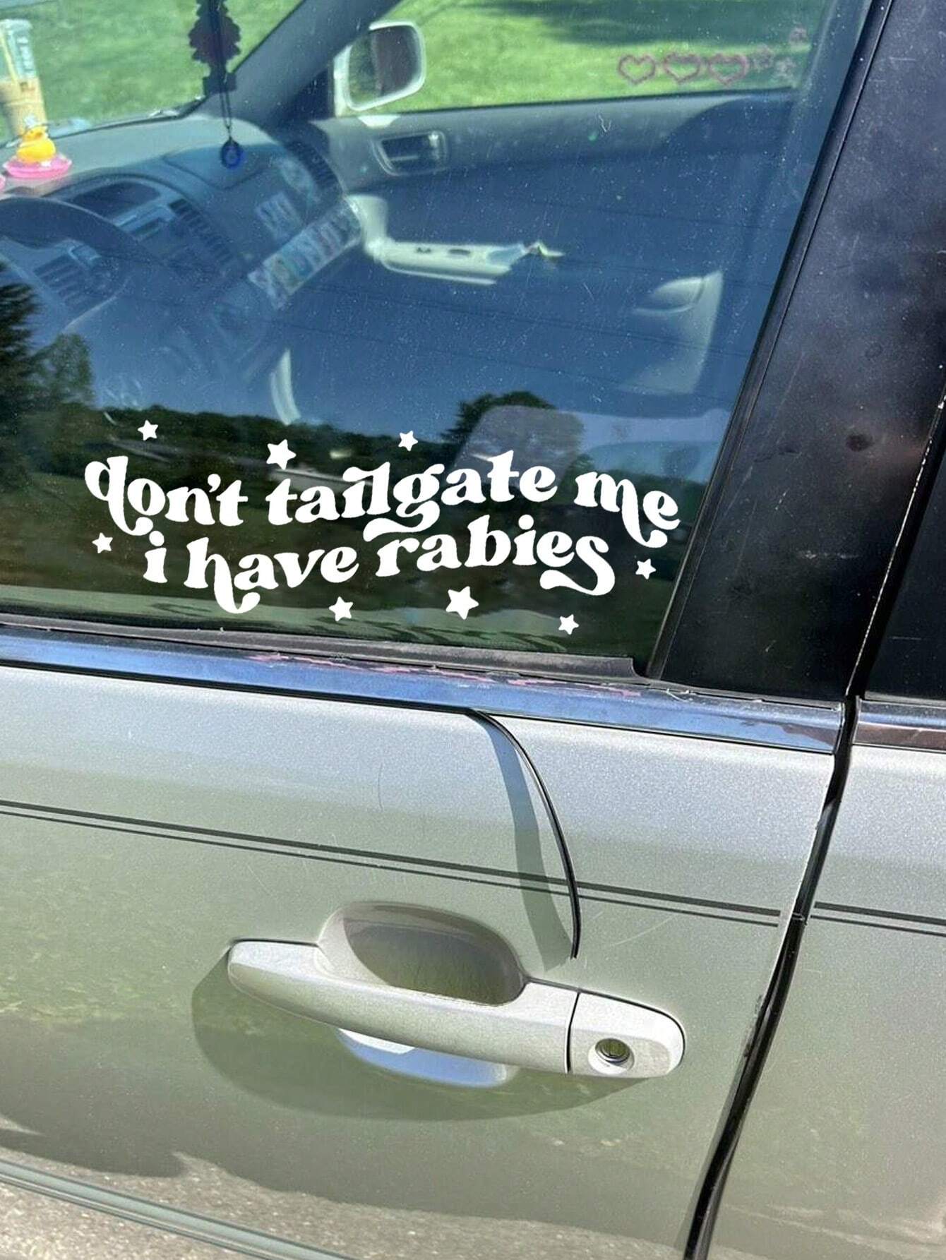1PC "Don't Tailgate Me " Humorous Vehicle Decal