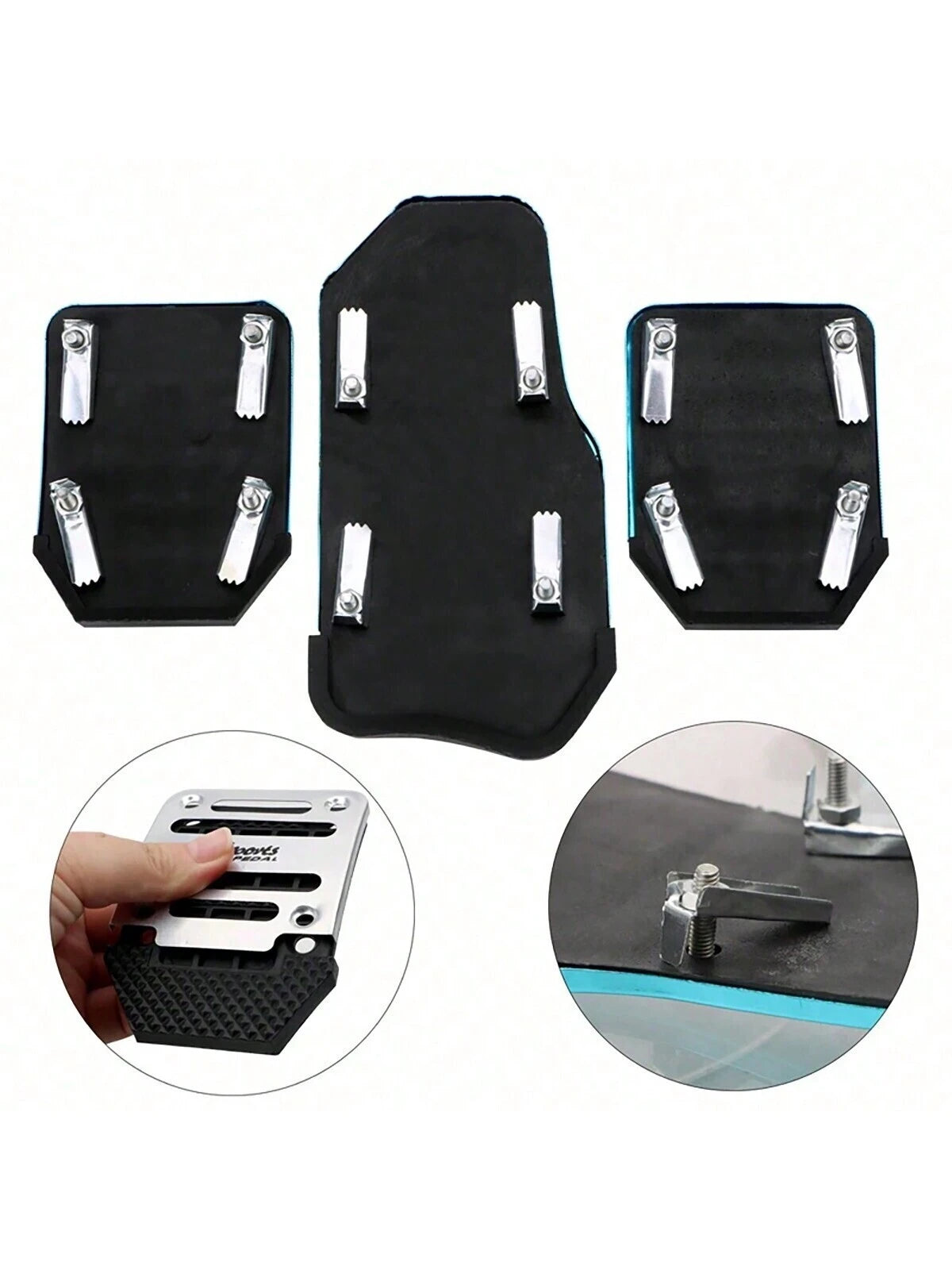2PCS Universal Brake & Accelerator Pedals Set