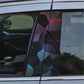 2Pcs Sci-Fi Themed Car B-Pillar Decals/Stickers
