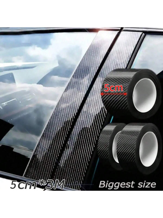 Scratch-Resistant Door Sill Protector Nano Carbon Fiber DIY Sticker