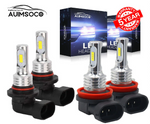 H11/9005 High + Low Beam Led Light Bulb Sets (4x)