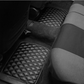 4PCS Universal Leather Diamond Stitched Floor Mats| Black