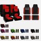 5PCS Universal Cloth Seat Covers + 4PCS Carpet Floor Mats Set