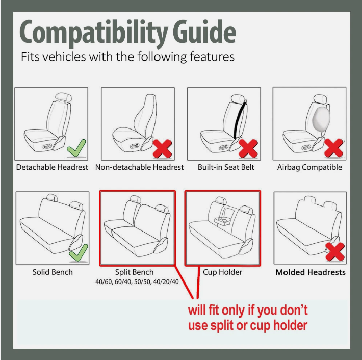 5PCS Universal Cloth Seat Covers + 4PCS Carpet Floor Mats Set