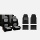 5PCS Universal Cloth Seat Covers + 4PCS Carpet Floor Mats Set