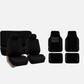 5PCS Universal Cloth Seat Covers + 4PCS Carpet Floor Mats Set