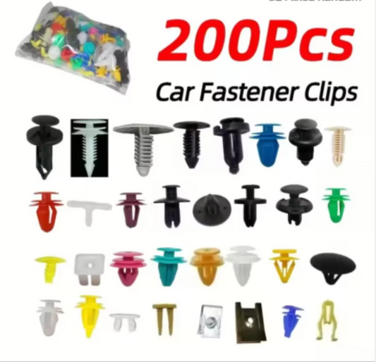 200/500Pcs Universal Plastic Push Clip