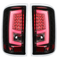 Black LED Bar Tail Light Lamps Clear for GMC Sierra 1500 2016-2018