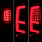 Black LED Bar Tail Light Lamps Clear for GMC Sierra 1500 2016-2018