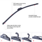 22" & 22"  Set Windshield Wiper Blades  (J-Hook Only) 