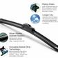 2PCS "22" + "18" Wiper Blades Set (J-Hook)