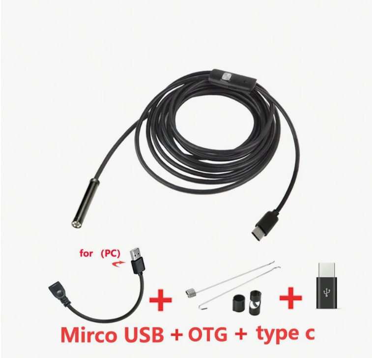5Mm/0.196In 480P Endoscope Mini Camera