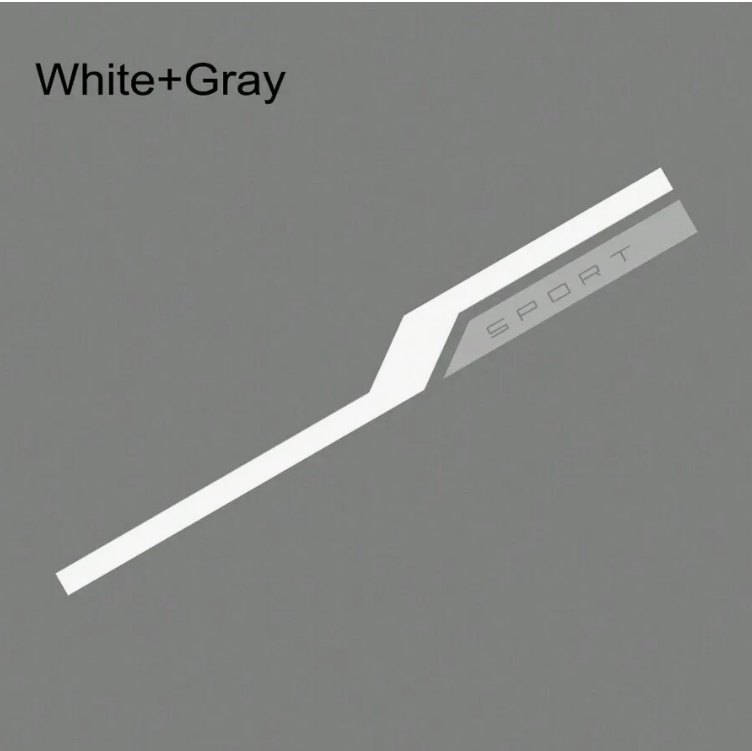 Sporty Striped Hood Sticker/Decal Adhesive