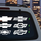 Vinyl Window Decal Sticker – Fits Chevy Silverado & Colorado Trucks | Window Graphic Emblem | M1 Auto