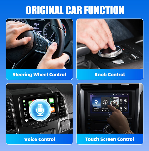 Wireless Apple CarPlay/ Android Auto Adapter – USB Dongle Converts Wired to Wireless | Plug & Play |