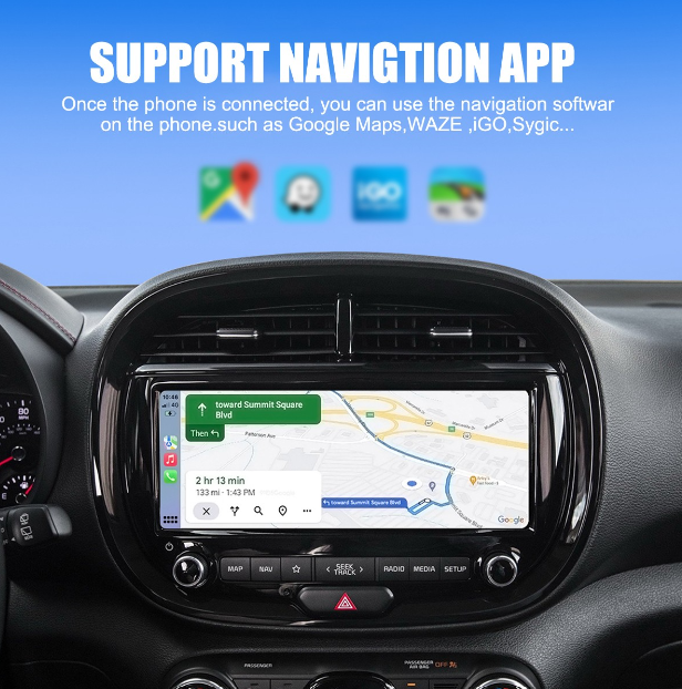 Wireless Apple CarPlay/ Android Auto Adapter – USB Dongle Converts Wired to Wireless | Plug & Play |