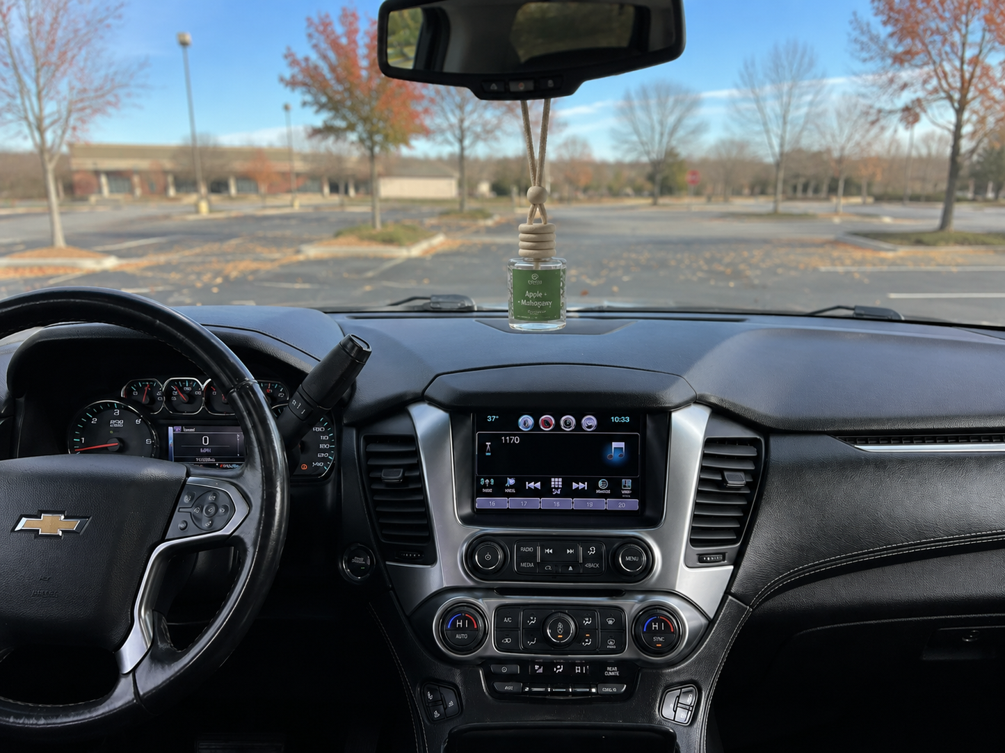 2PC Hanging Car Air Freshener Oil Diffuser – Long Lasting Fragrance Bottle | Rearview Mirror |