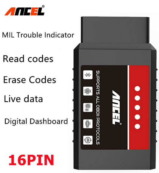 Bluetooth OBD2 Scanner – Wireless Car Code Reader Diagnostic Tool for iPhone & Android |
