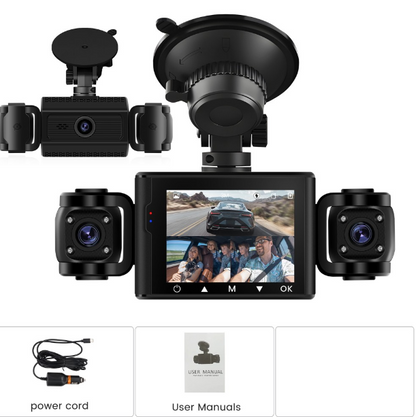 1080P Dash Cam (Front * Interior) – Full HD Car Camera with Night Vision & Loop Recording |