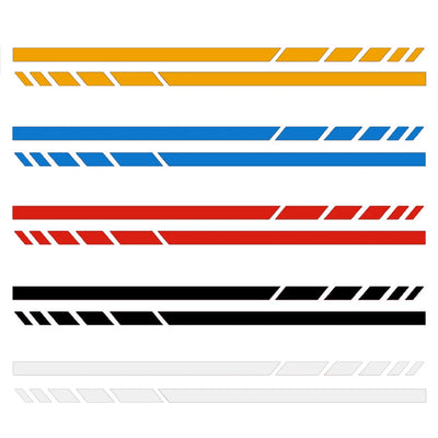 2PCS Rear View Mirror Stripes Decal Stickers – Universal Sporty Side Mirror Accent | M1 Auto
