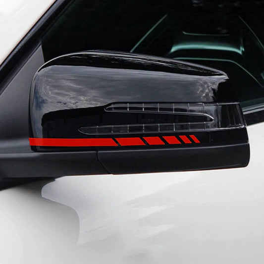 2PCS Rearview Mirror Stripes Decal/Sticker for Mercedes Benz AMG W176 C117 W205 W204 W213 W212 C253 Decal