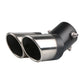 Universal Car Exhaust Muffler Exhaust Pipe Tail Throat Stainless Steel Car Muffler Tip Chrome round Pipe Exhaust Tail Muffler