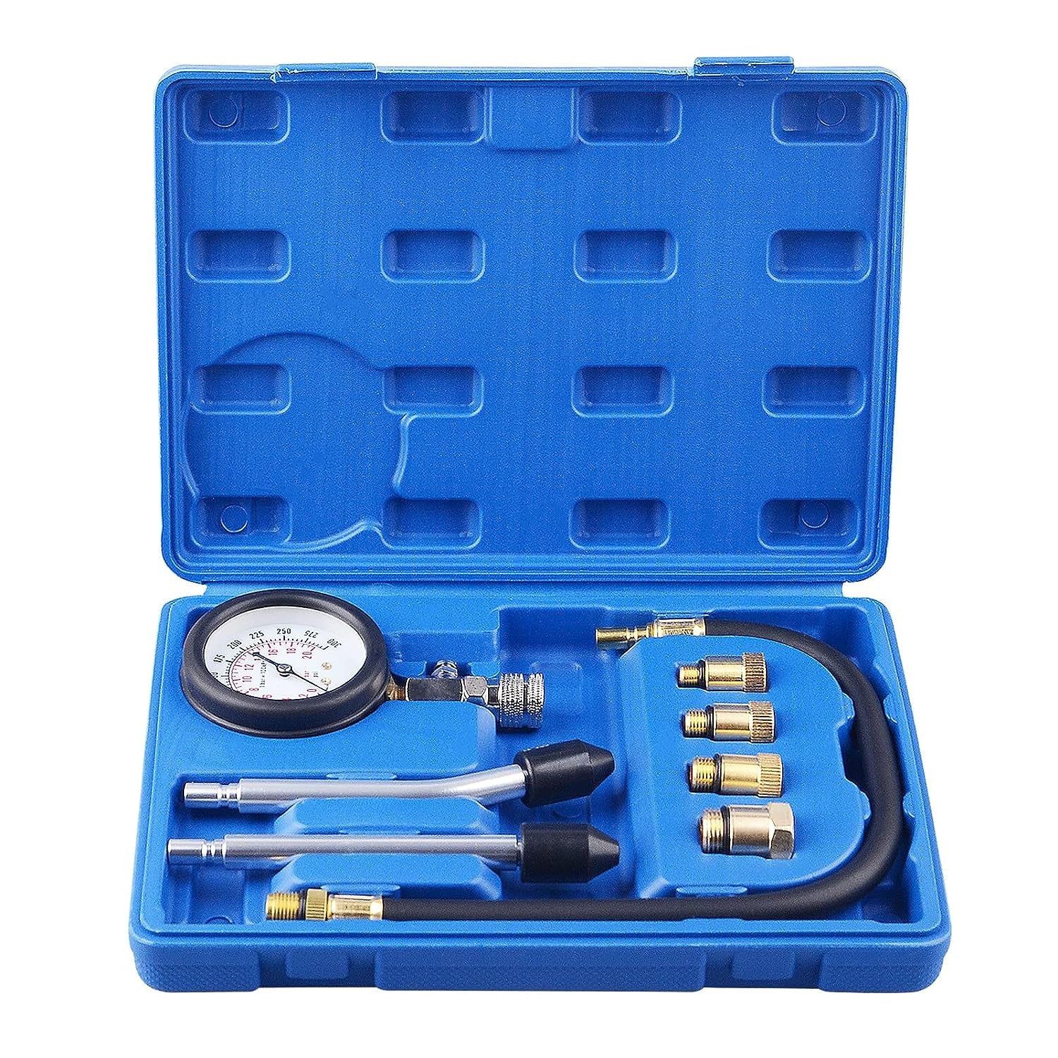 Professional Petrol Engine Compression Tester Kit Set for Automotives and Motorcycles