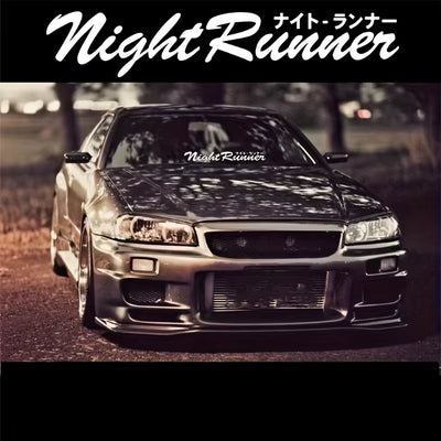 "NightRunner" Transparent Vehicle Sticker/Decal | M1 Auto