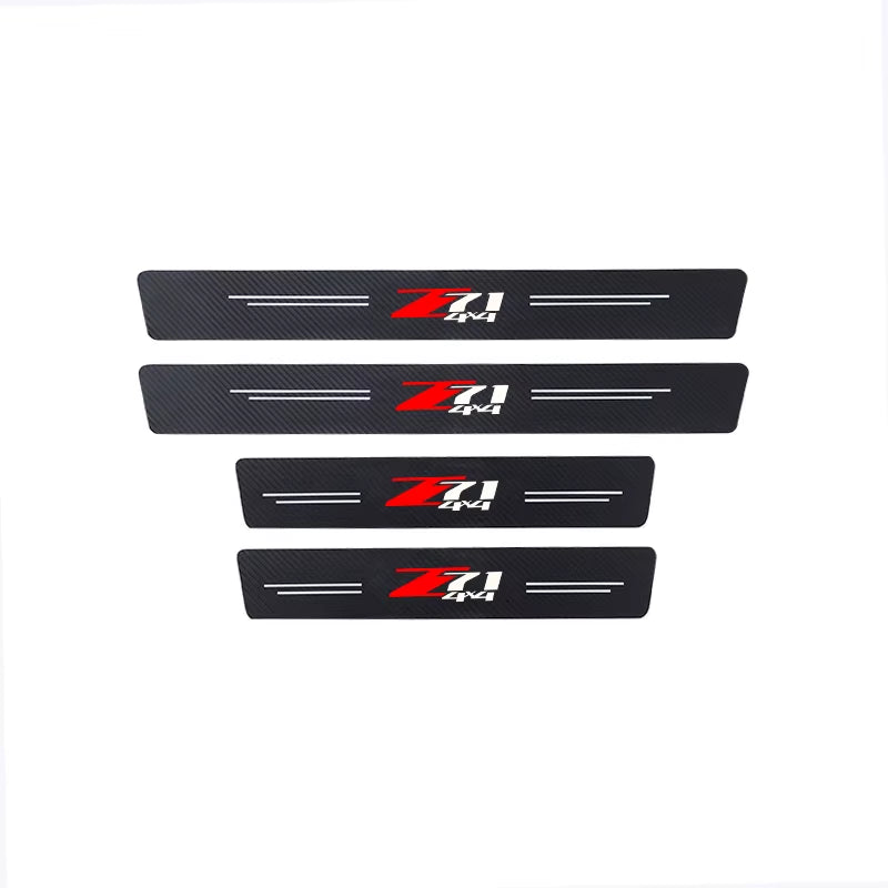 For Chevrolet Z71 Suburban Colorado Silverado S10 Z71 4X4 off Road 4Pcs Car Threshold Trunk Car Accessories