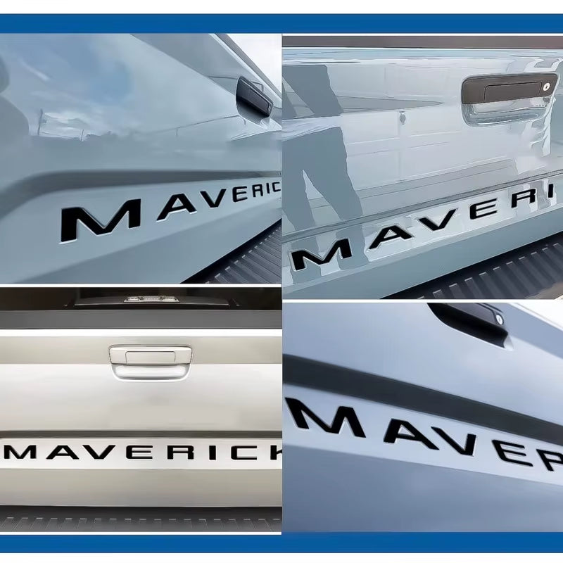 Suitable for Pickup Ford Maverick Tremor Rear Trunk English Letter Sticker Groove Decorative Word Sticker