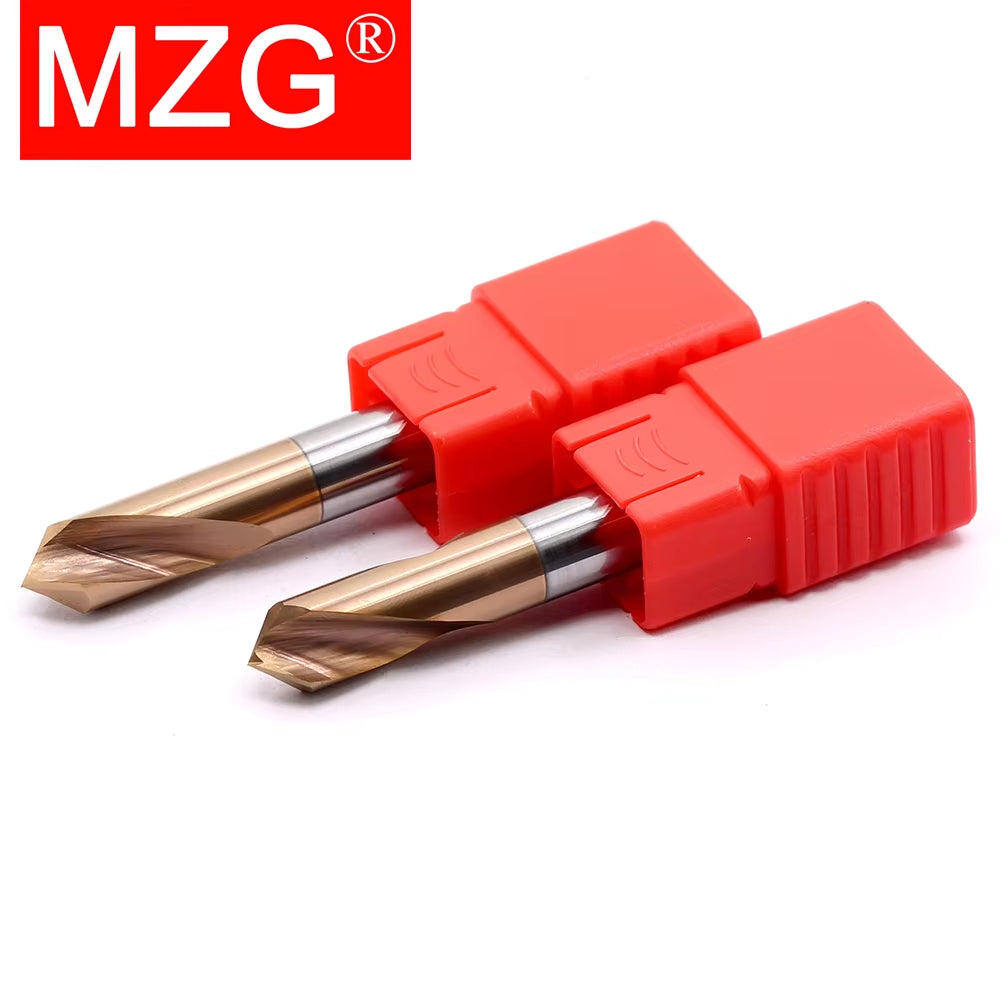 HRC60 Spot Drill Bit Point 90 Dgrees Carbide Coated Tungsten Carbide Steel Point Angle for Machining Hole Chamfering Tools