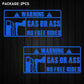 'Gas Or Ass' Transparent Vehicle Humorous Sticker/Decal